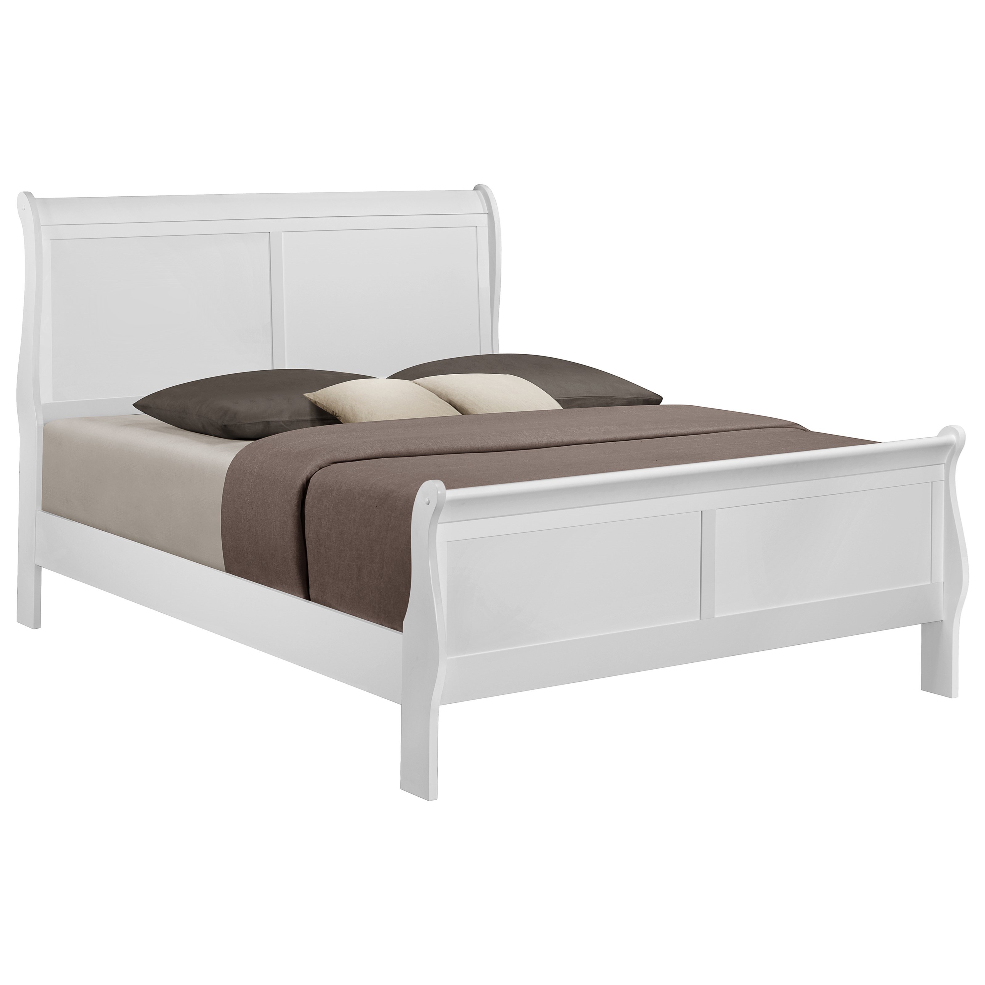 Crown Mark Louis Philip B3650FHBFB+RAIL Transitional Full Panel Bed